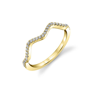 Wavy diamond band