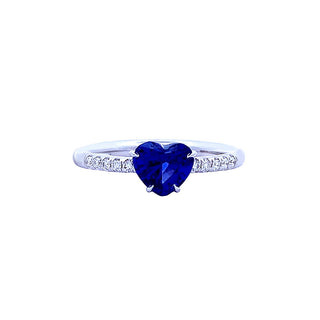 Heart sapphire ring