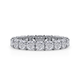 Cushion Cut Gallery Eternity Ring
