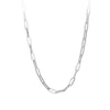 ELLE HAMMERED 17" PAPERCLIP CHAIN