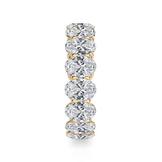 Oval Cut Gallery Eternity Ring