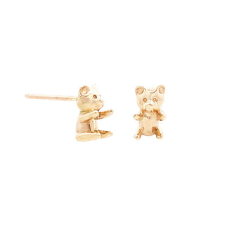 Vintage teddy bear studs