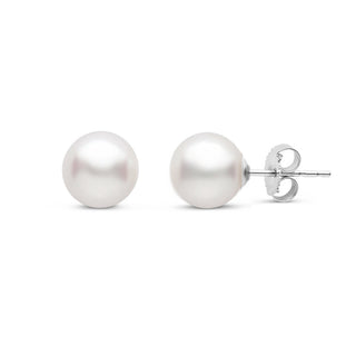 14KW 8MM PEARL STUDS