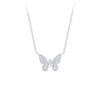 14KW PAVE BUTTERFLY NECKLACE