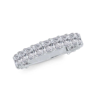 Radiant Cut U Scallop 3/4 Eternity Ring