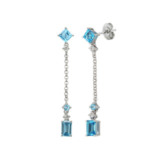 Elle blue topaz drops