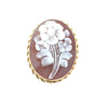 VINTAGE FLORAL SHELL CAMEO