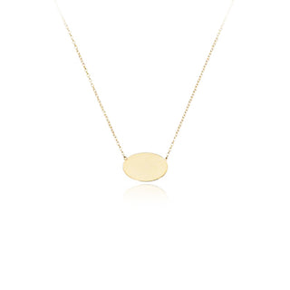 Oval disc pendant