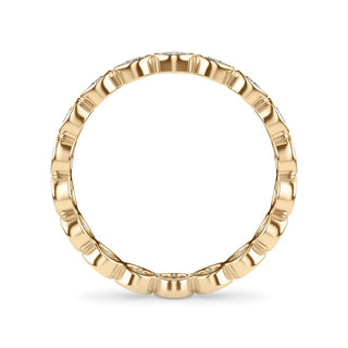 Round Brilliant Cut Bezel Set Eternity Band