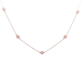 Rose diamond necklace