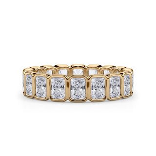 Radiant Cut Bezel Set Eternity Ring