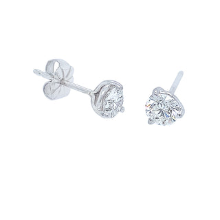 PLATINUM 1.01CT DIAMOND STUD E