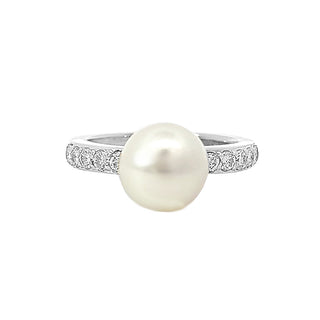 Pave Pearl Ring