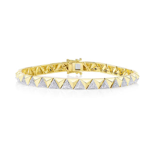 Diamond pyramid bracelet