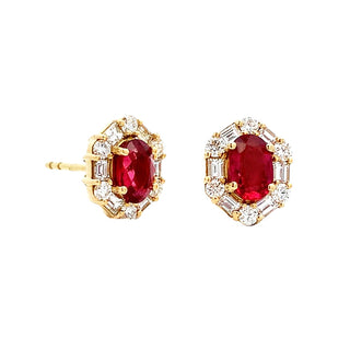 Ruby studs