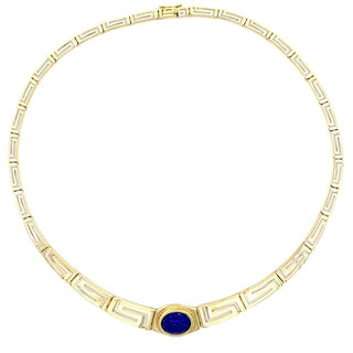 Vintage lapis necklace