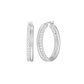 Elle 1" CZ hoops