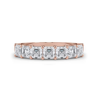 Asscher Cut 7 Stone Diamond Band