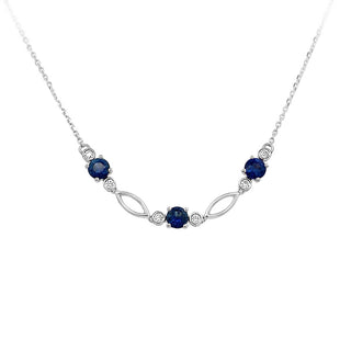 3-sapphire necklace