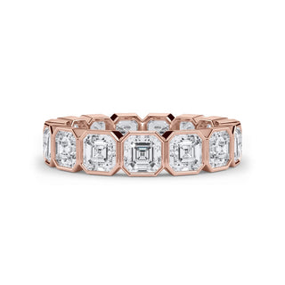 Asscher Cut Bezel Set Ring