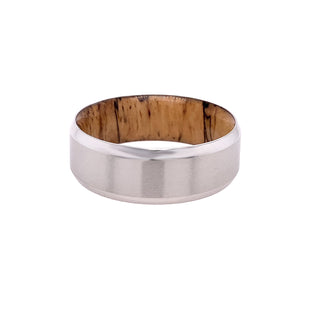 COBALT & MAPLE WOOD WEDDING BAND