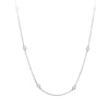 14KW 1/2CT DIA-BY-YARD NECKLACE