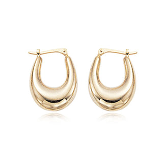 Puffy gold hoops