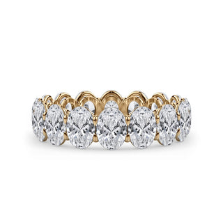 Oval Cut Gallery Eternity Ring