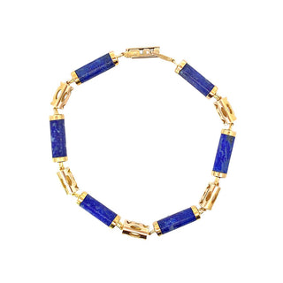 VINTAGE LAPIS LINK BRACELET