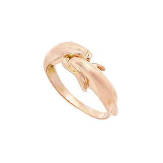 14K PINK GOLD VINTAGE DOUBLE D