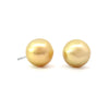 GOLDEN SOUTH SEA PEARL STUDS