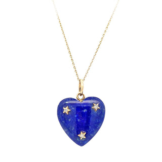 Vintage lapis heart