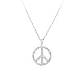 Vintage diamond Peace sign