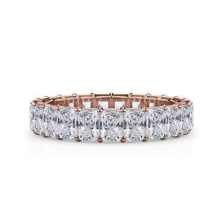 Radiant Cut Gallery Eternity Ring
