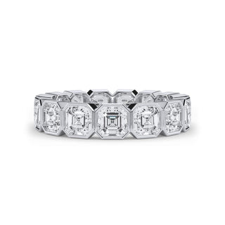 Asscher Cut Bezel Set Ring