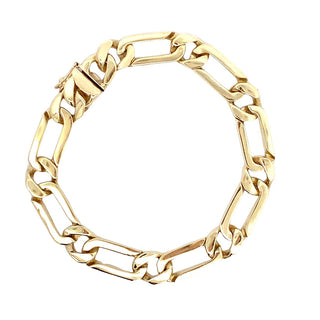 VINTAGE HEAVY FIGARO LINK BRACELET