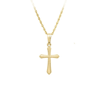 14k small pointed cross