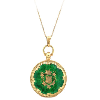 Vintage green locket