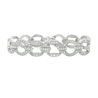 PLATINUM DIAMOND LINK BRACELET