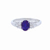 18KW GOLD 0.62CT SAPPHIRE RING