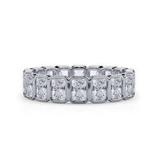 Radiant Cut Bezel Set Eternity Ring
