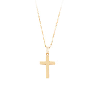 Polished gold cross