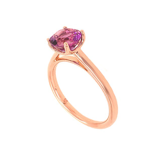 14K ROSE GOLD AMETHYST RING