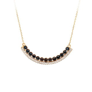 Vintage black gem necklace