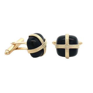 Vintage onyx cuff links