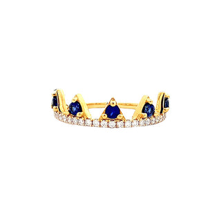 Sapphire "Crown" ring