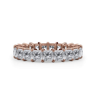 Princess Cut Gallery Eternity Ring