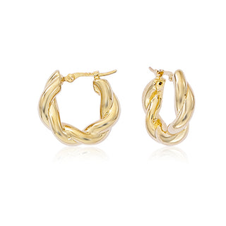 Chubby twisted hoops