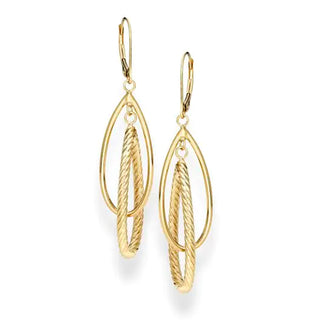 Double teardrop earrings