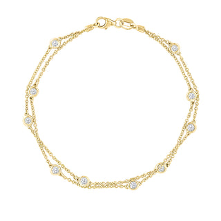 14KY GOLD 7" 0.51CT DIAMOND BY